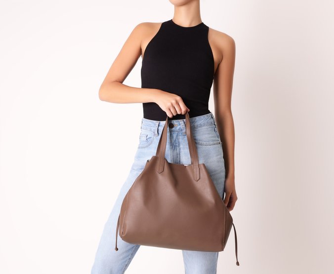 Bolsa Shopping Grande Flotter Marrom