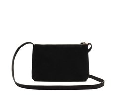 Bolsa Tiracolo Média Franja Preta