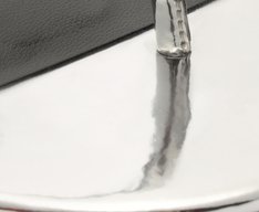 Sandália Slim Specchio Salto Bloco Prata