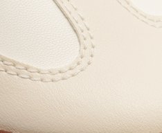 Tênis Flatform Branco Listra Marrom