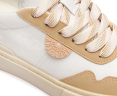 Tênis Atacador Bicolor Gigi Branco e Bege