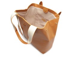 Bolsa Shopping Grande Maxi Porta-Cartão Marrom