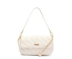 Bolsa Tiracolo Média Matelassê Triangular Branca