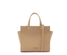 Bolsa Tote Média Croco Bege