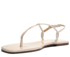 Rasteira Slim Silver Branca