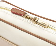 Bolsa Tiracolo Média Lisa Bege