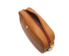 Bolsa Tiracolo Média Maxi Barbicacho Marrom