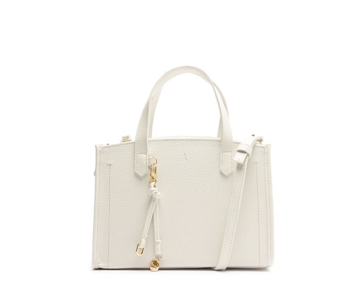 Bolsa Tote Média Estruturada Branca