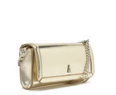 Bolsa Tiracolo Pequena Envelope Logo Glam Dourada