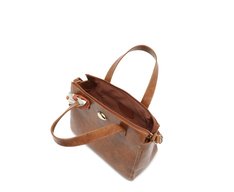 Bolsa Tote Média Lenço Marrom