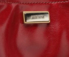 Bolsa Shopping Grande Verniz Porta Cartão Vermelha