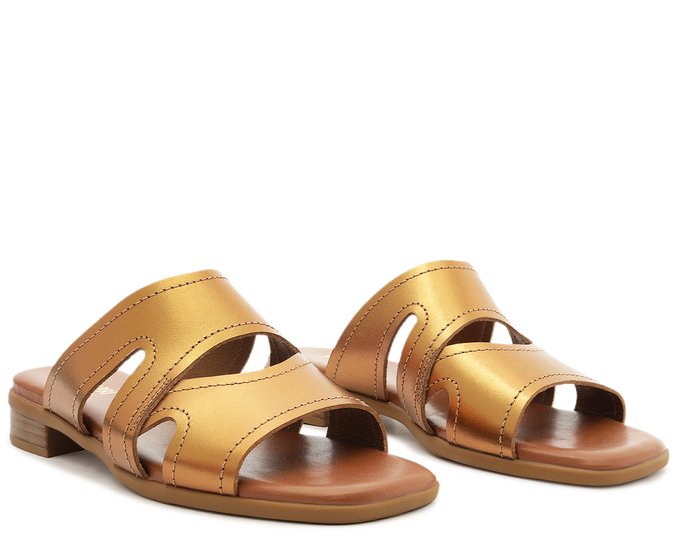 Tamanco Vivi Bronze | Anacapri