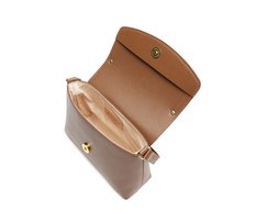 Bolsa Tiracolo Pequena Com Pouch Marrom