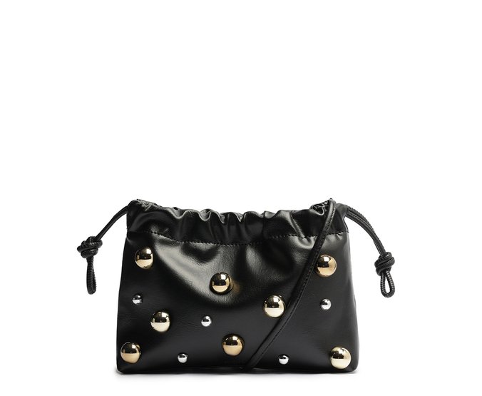 Bolsa Tiracolo Média Rocker Preta