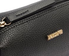 Bolsa Tiracolo Média Arredondada Preta
