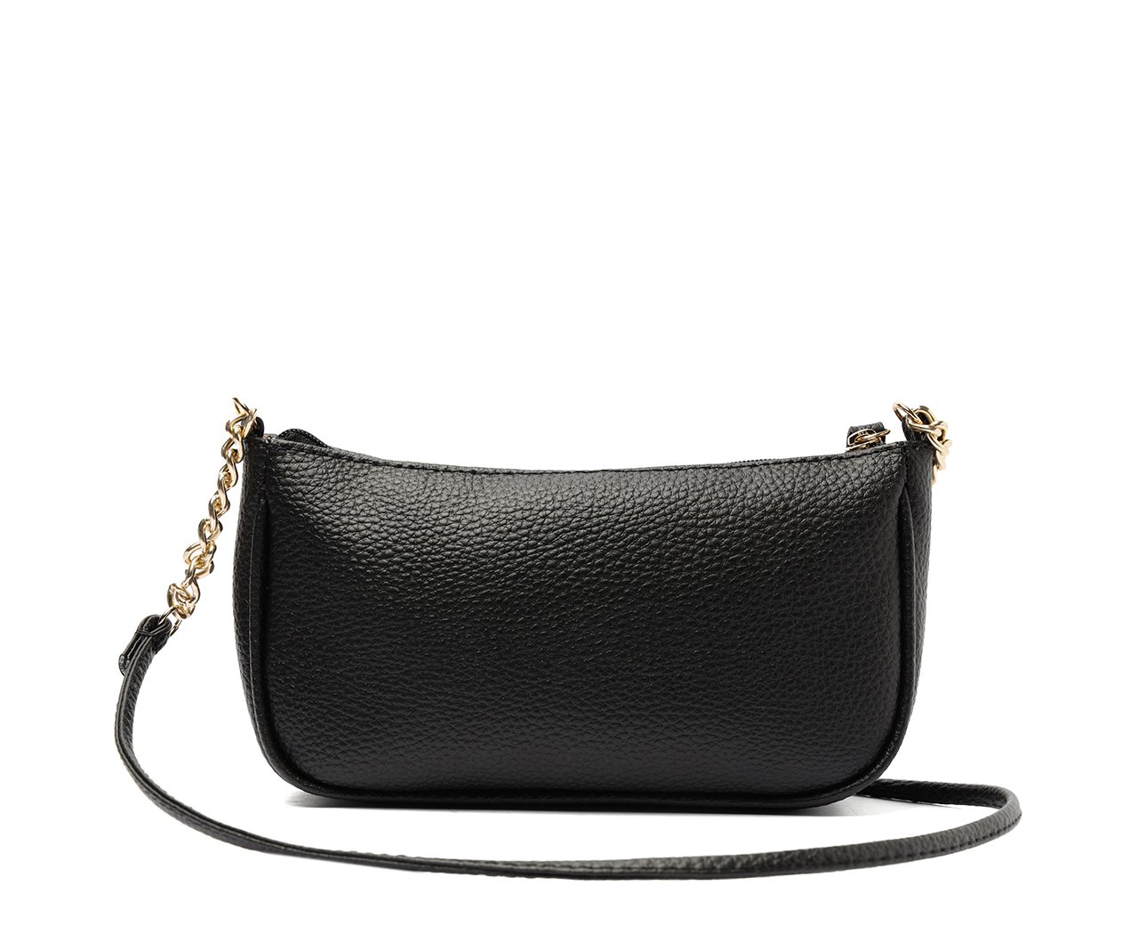 Bolsa Tiracolo Média Snake Preta | Anacapri