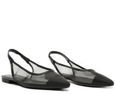Sapatilha Slingback Telinha Preta