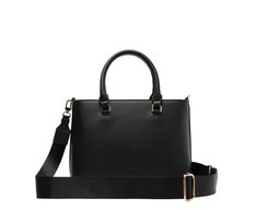 Bolsa Tote Média Zíper Preta