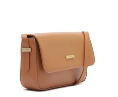 Bolsa Tiracolo Pequena Amélie Marrom Claro