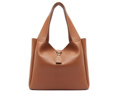 Bolsa Shopping Grande Detalhe Marrom