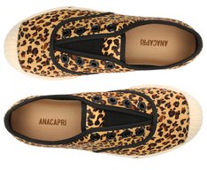 Tênis Slip On Alê Onça Couro Animal Print