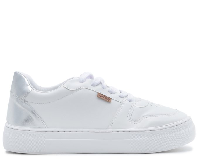 Tenis branco com prata deals