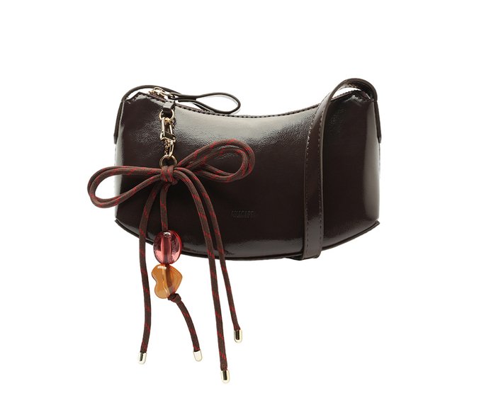 Bolsa Tiracolo Pequena Gummy Marrom