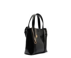 Bolsa Tote Média Madri Chaveiro Preta