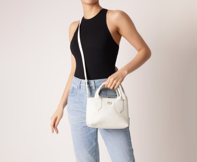 Bolsa Tote Pequena Cápsula A Branca