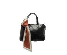 Bolsa Tote Média Lenço Preta