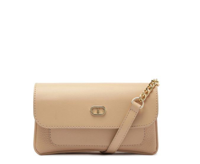 Bolsa Tiracolo Pequena Aurora Bege