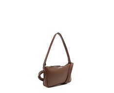 Bolsa Tiracolo Pequena Baguete Marrom