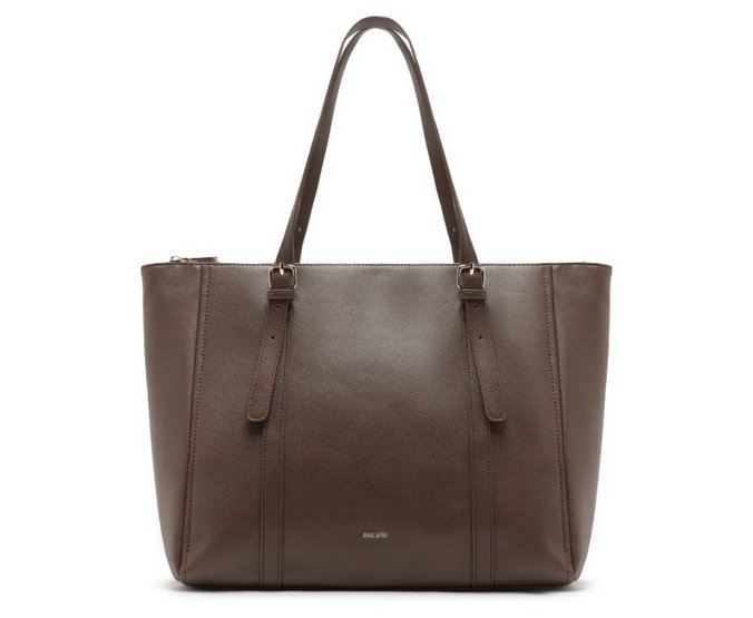 Bolsa Shopping Grande Casual Marrom Cinnamon