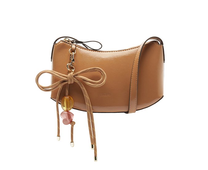 Bolsa Tiracolo Pequena Gummy Caramelo