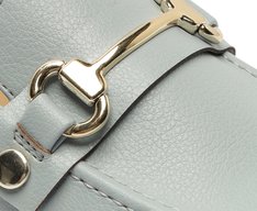 Mocassim Detalhe Removível Bridão E Pala Azul