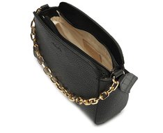 Bolsa Crossbody Média Preta Corrente