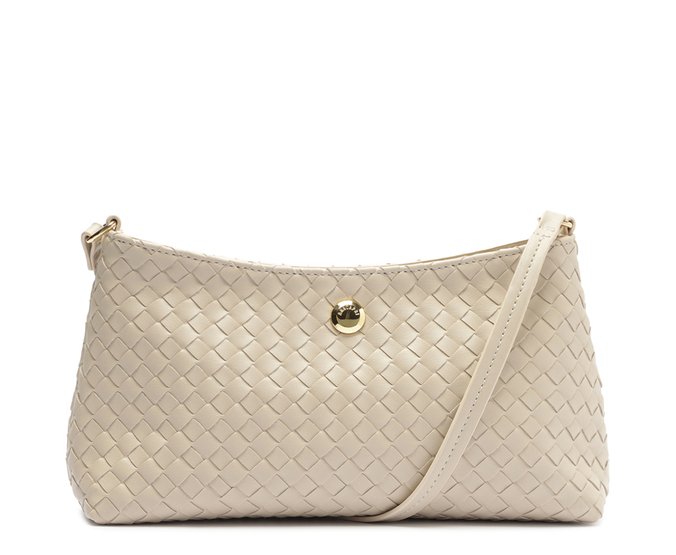 Bolsa Tiracolo Média Metalassê Branca