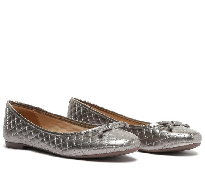 Sapatilha Anacapri Matelassê Laço - Prata Velho - 39