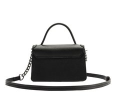 Bolsa Tiracolo Pequena Estruturada Party Preta