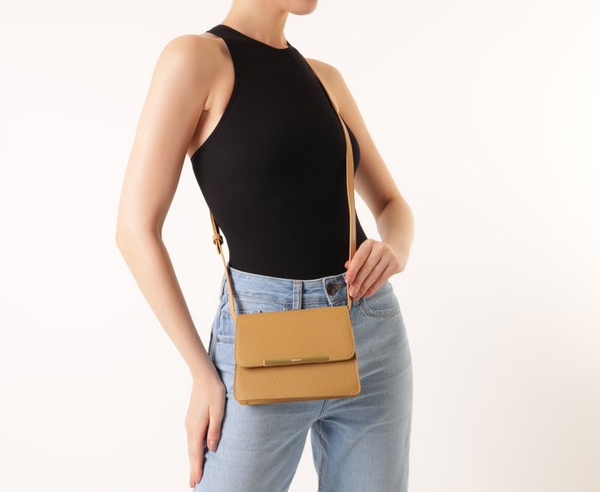 Bolsa Tiracolo Média Valentina Bege
