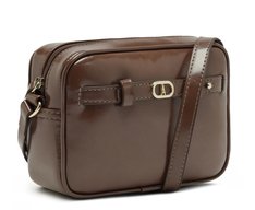 Bolsa Tiracolo Média Madri Verniz Marrom