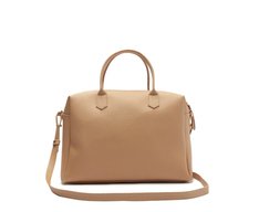 Bolsa Tote Média Arredondada Bege