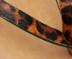 Rasteira Savage Couro Animal Print