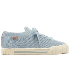 Tênis Knit Pontilhado Alê Azul