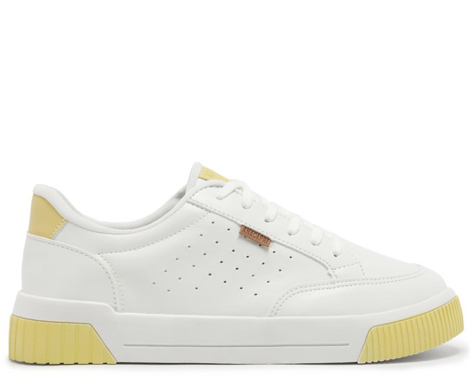 Tênis Sola Vulcanizada Urban Furinhos Branco e Blush