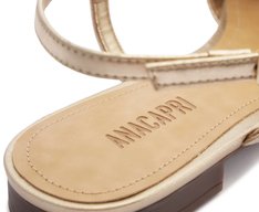 Sapatilha Slingback Trama Dourada