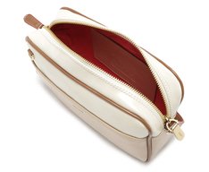 Bolsa Tiracolo Média Lisa Bege
