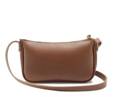 Bolsa Tiracolo Pequena Cápsula Mono Marrom
