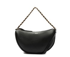 Bolsa Tiracolo Média Meia Lua Preta