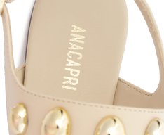 Sandália Maxi Tachas Bege